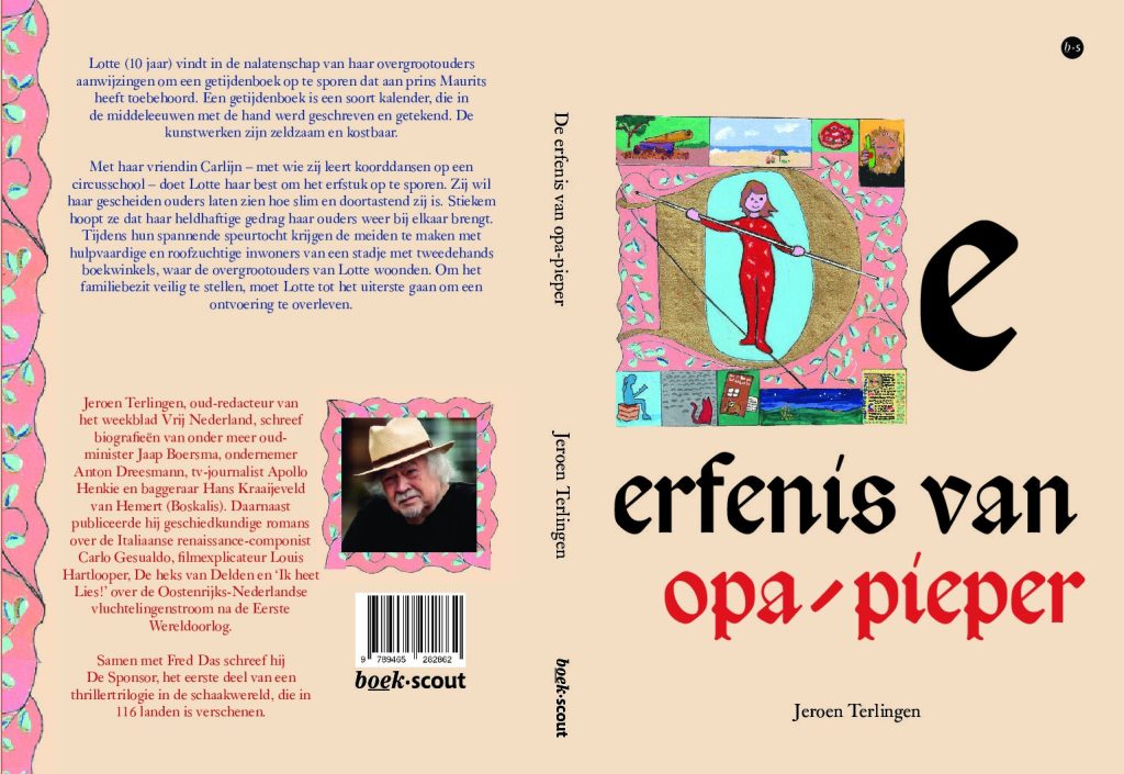 Cover van kinderboek De erfenis van opa-pieper van Jeroen Terlingen